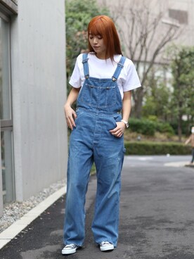「orslow」｜「アイテム（オールインワン・サロペット）」を使った、ROOPTOKYO   tabataさん（レディース・163cm）の春コーディネート