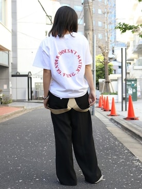 「FUNG（ファング）のアイテム」を使った、ROOPTOKYO   tabataさん（レディース・163cm）の春コーディネート