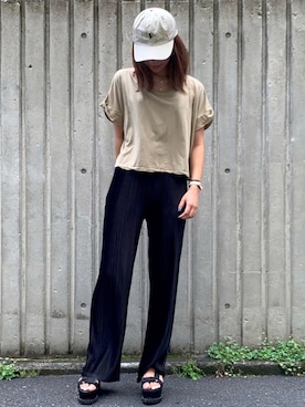 「CAL．Berries（カルベリーズ）のアイテム」を使った、ROOPTOKYO   tabataさん（レディース・163cm）の夏コーディネート