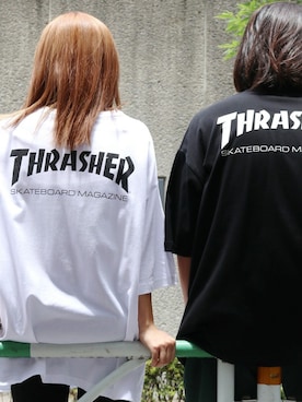「THRASHER（スラッシャー）のアイテム」を使った、ROOPTOKYO   tabataさん（レディース・163cm）の夏コーディネート