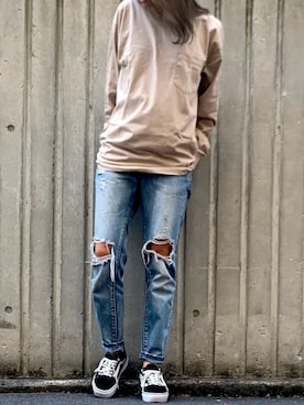 「Goodwear(Since1983)（グッドウェア）のアイテム」を使った、ROOPTOKYO   tabataさん（レディース・163cm）の夏コーディネート