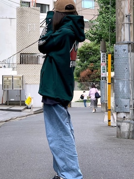 「FIRST DOWN（ファーストダウン）のアイテム」を使った、ROOPTOKYO   tabataさん（レディース・163cm）の秋コーディネート