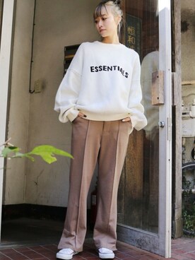 「FOG ESSENTIALS（エフオージーエッセンシャルズ）のアイテム」を使った、ROOPTOKYO   tabataさん（レディース・163cm）の冬コーディネート