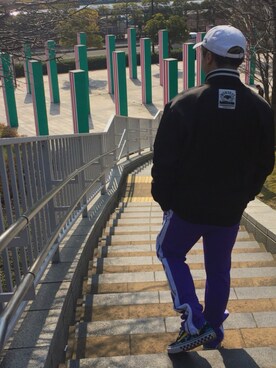 「LEGENDA（レジェンダ）のアイテム（ブルゾン）」を使った、Yushin.さん（メンズ・162cm）の春コーディネート