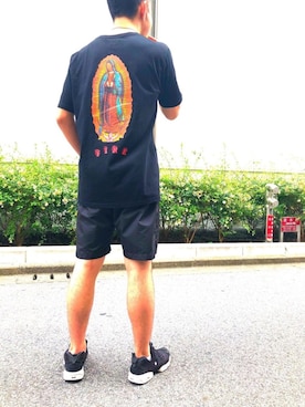 「FTC（エフティーシー）のアイテム（パンツ）」を使った、りょうしょうさん（メンズ・178cm）の夏コーディネート