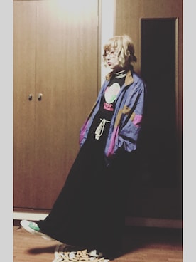 「USEDのアイテム（ジャケット/アウター、その他）」を使った、柚子胡椒さん（レディース・155cm）の冬コーディネート