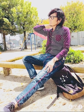 「フォロバ」｜「アイテム（アナログ腕時計）」を使った、Kasane  Persakisさん（メンズ・179cm）の春コーディネート