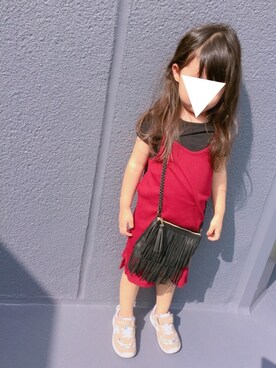 「アイテム（キャミソール）」を使った、y♡さん（キッズ・100cm）の春コーディネート