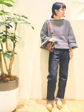 「Abahouse Devinette（ドゥヴィネット）のアイテム」を使った、macciさん（レディース・160cm）の春コーディネート