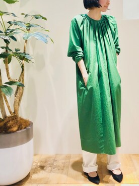 「Abahouse Devinette（ドゥヴィネット）のアイテム（ワンピース/ドレス）」を使った、macciさん（レディース・160cm）の春コーディネート
