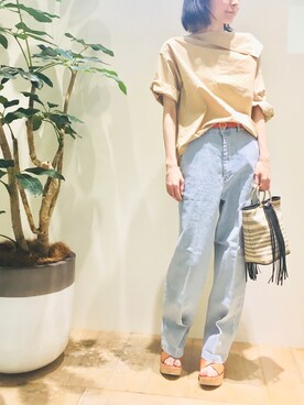 「Abahouse Devinette（ドゥヴィネット）のアイテム」を使った、macciさん（レディース・160cm）の春コーディネート