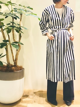 「Abahouse Devinette（ドゥヴィネット）のアイテム（ジャケット/アウター）」を使った、macciさん（レディース・160cm）の春コーディネート