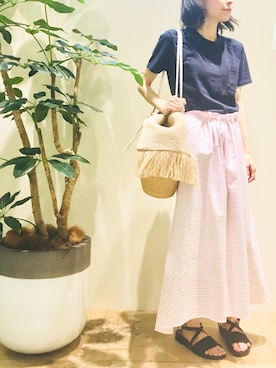 「Abahouse Devinette（ドゥヴィネット）のアイテム」を使った、macciさん（レディース・160cm）の春コーディネート
