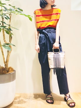 「Abahouse Devinette（ドゥヴィネット）のアイテム」を使った、macciさん（レディース・160cm）の春コーディネート