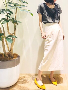 「Abahouse Devinette（ドゥヴィネット）のアイテム」を使った、macciさん（レディース・160cm）の春コーディネート