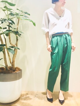 「Abahouse Devinette（ドゥヴィネット）のアイテム」を使った、macciさん（レディース・160cm）の春コーディネート