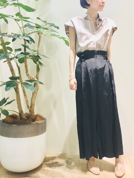 「Abahouse Devinette（ドゥヴィネット）のアイテム」を使った、macciさん（レディース・160cm）の夏コーディネート