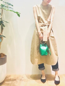 「Abahouse Devinette（ドゥヴィネット）のアイテム（ワンピース/ドレス）」を使った、macciさん（レディース・160cm）の夏コーディネート