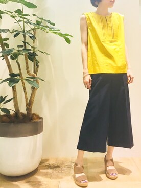 「Abahouse Devinette（ドゥヴィネット）のアイテム」を使った、macciさん（レディース・160cm）の夏コーディネート