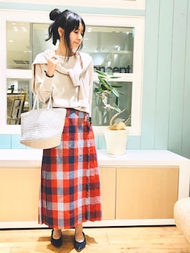 「collex（コレックス）のアイテム」を使った、macciさん（レディース・160cm）の春コーディネート