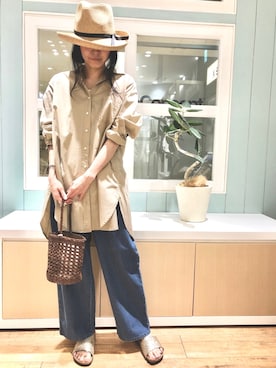 「collex（コレックス）のアイテム」を使った、macciさん（レディース・160cm）の春コーディネート