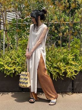 「collex（コレックス）のアイテム」を使った、macciさん（レディース・160cm）の春コーディネート