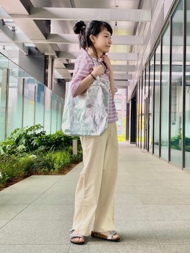 「collex（コレックス）のアイテム」を使った、macciさん（レディース・160cm）の春コーディネート