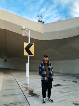 「Mania（マニア）のアイテム」を使った、BBQさん（メンズ・171cm）の冬コーディネート