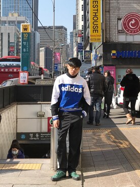 「streetsnap」｜「アイテム（スラックス）」を使った、Ethan Chuさん（メンズ・172cm）の冬コーディネート