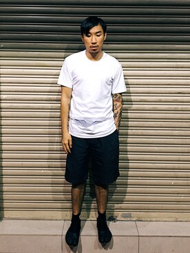 「BEAMS（ビームス）のアイテム（その他シューズ）」を使った、Ethan Chuさん（メンズ・172cm）の春コーディネート