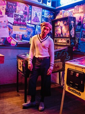 「JOURNAL STANDARD（ジャーナルスタンダード）のアイテム（ハンチング/ベレー帽）」を使った、Ethan Chuさん（メンズ・172cm）の夏コーディネート