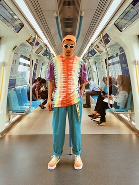 「Saint Laurent」｜「アイテム（ニットキャップ/ビーニー）」を使った、Ethan Chuさん（メンズ・172cm）の秋コーディネート