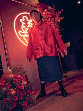 「ALDO（アルド）のアイテム」を使った、Ethan Chuさん（メンズ・172cm）の冬コーディネート