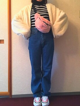 「Chuu」｜「アイテム（ジャケット/アウター）」を使った、yulkさん（レディース・164cm）の冬コーディネート
