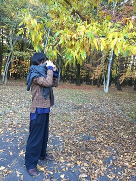 「DIGAWEL（ディガウェル）のアイテム（その他パンツ）」を使った、ヤマモトさん（メンズ・168cm）の秋コーディネート
