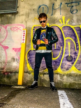 「インスタグラム」｜「アイテム（その他）」を使った、Ryuji☺︎さん（メンズ・170cm）の冬コーディネート