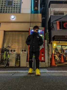 「THE NORTH FACE（ザノースフェイス）のアイテム（ジャケット/アウター、ブラック系）」を使った、Ryuji☺︎さん（メンズ・170cm）の冬コーディネート