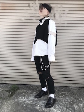 「RESISTANCE（レジスタンス）のアイテム」を使った、ゆーた。さん（メンズ・170cm）の春コーディネート