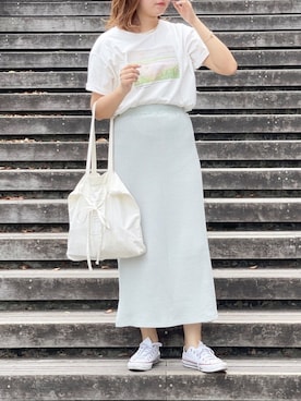 「サーマルスカート」｜apresjour clairさん（レディース・162cm）の夏コーディネート