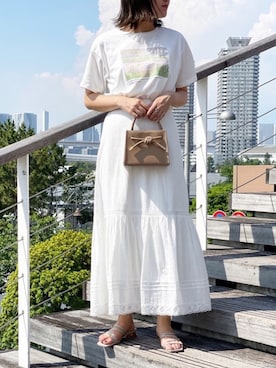 「コットンレース」｜apresjour clairさん（レディース・162cm）の夏コーディネート