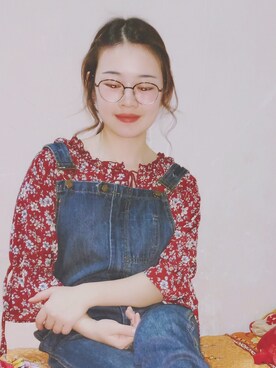 「F（エッフェ）のアイテム（トップス）」を使った、着迷さん（レディース・155cm）の春コーディネート