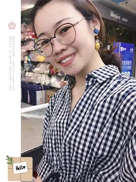 「F（エッフェ）のアイテム（トップス）」を使った、着迷さん（レディース・155cm）の春コーディネート