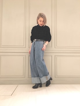 「PARIGOT（パリゴ）のアイテム」を使った、SHCさん（レディース・155cm）の冬コーディネート