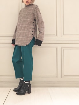 「PARIGOT（パリゴ）のアイテム」を使った、SHCさん（レディース・155cm）の冬コーディネート