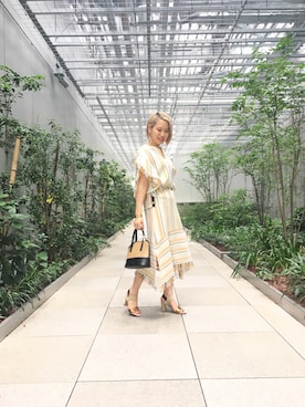 「Yasutoshi Ezumi（ヤストシエズミ）のアイテム」を使った、SHCさん（レディース・155cm）の夏コーディネート