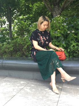 「SEE BY CHLOE（シーバイクロエ）のアイテム」を使った、SHCさん（レディース・155cm）の夏コーディネート