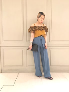 「アイテム（ブレスレット）」を使った、SHCさん（レディース・155cm）の夏コーディネート