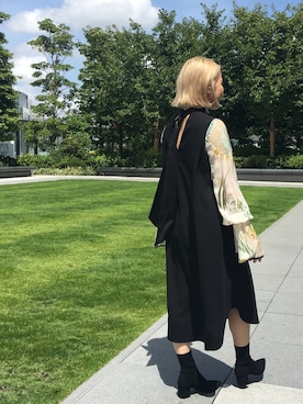 「mame（マメ）のアイテム（ワンピース）」を使った、SHCさん（レディース・155cm）の夏コーディネート