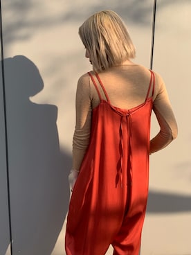 「アイテム（オールインワン・サロペット）」を使った、SHCさん（レディース・155cm・20代）の春コーディネート