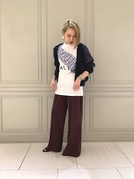 「アイテム（ブルゾン）」を使った、SHCさん（レディース・155cm・30代）の夏コーディネート
